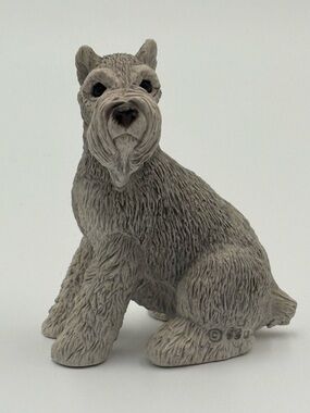 Vintage Stone Critters Schnauzer‎ Figurine SC-164 United Design 4"